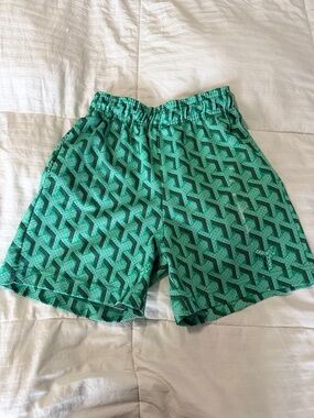 Bravest Studios Green Patterned Swim Shorts